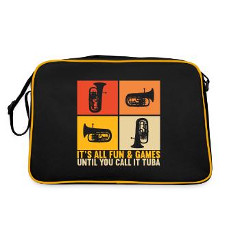 Euphonium Joueur d’euphonium - Sac Retro - noir/or - Dos