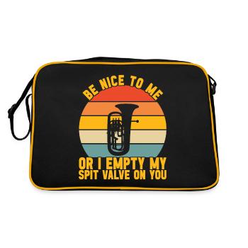 Euphonium Joueur d’euphonium - Sac Retro - noir/or - Dos