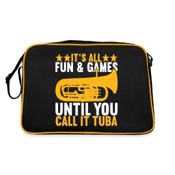 Euphonium Joueur d’euphonium - Sac Retro - noir/or - Dos