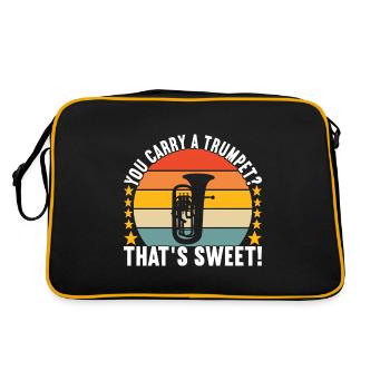 Euphonium Joueur d’euphonium - Sac Retro - noir/or - Dos