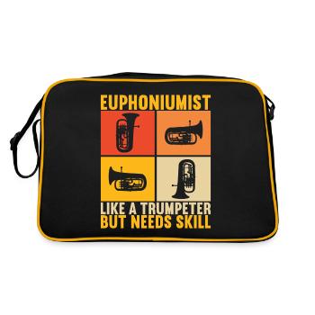 Euphonium Joueur d’euphonium - Sac Retro - noir/or - Dos
