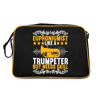 Euphonium Joueur d’euphonium - Sac Retro - noir/or - Dos