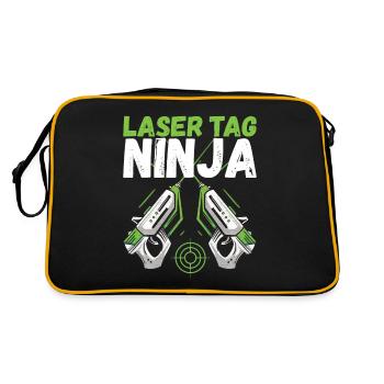 Laser Tag Anniversaire Joueur de Laser Tag - Sac Retro - noir/or - Dos