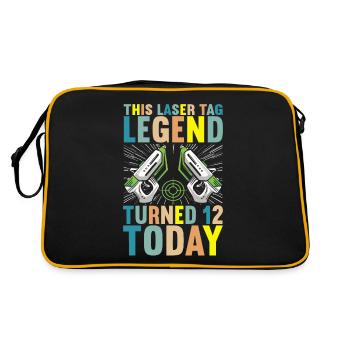 Laser Tag Anniversaire Joueur de Laser Tag - Sac Retro - noir/or - Dos