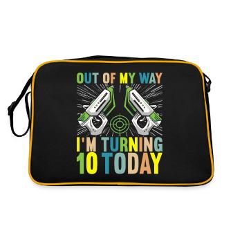 Laser Tag Anniversaire Joueur de Laser Tag - Sac Retro - noir/or - Dos