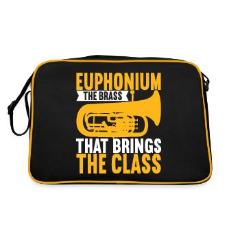 Euphonium Joueur d’euphonium - Sac Retro - noir/or - Dos