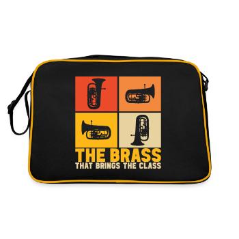 Euphonium Joueur d’euphonium - Sac Retro - noir/or - Dos