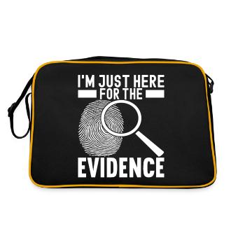 Forensik Forensiker - Retro Tasche - Schwarz/Gold - Hinten