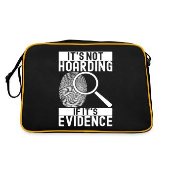 Forensik Forensiker - Retro Tasche - Schwarz/Gold - Hinten