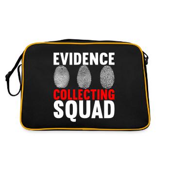 Forensik Forensiker - Retro Tasche - Schwarz/Gold - Hinten