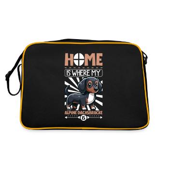 Accueil - Alpine Dachsbracke - Sac Retro - noir/or - Dos