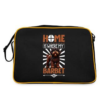 Home - French Water Dog - Retro Bag - black/gold - Back
