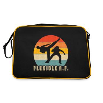 Capoeira Capoeirista - Retro Tasche - Schwarz/Gold - Hinten