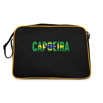 Capoeira Capoeirista - Retro Tasche - Schwarz/Gold - Hinten