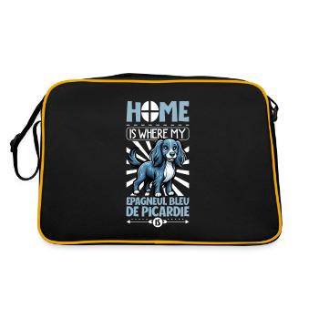 Home - Epagneul Bleu de Picardie - Retro Bag - black/gold - Back