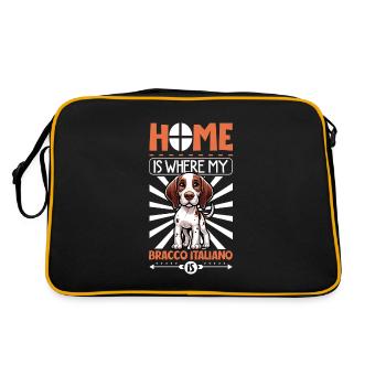 Accueil - Bracco Italiano - Sac Retro - noir/or - Dos