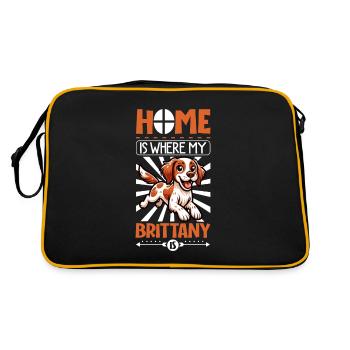 Accueil - Epagneul Breton - Sac Retro - noir/or - Dos