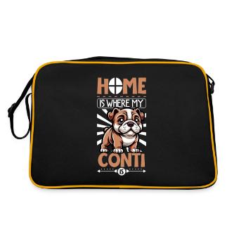 Accueil - Continental Bulldog - Sac Retro - noir/or - Dos