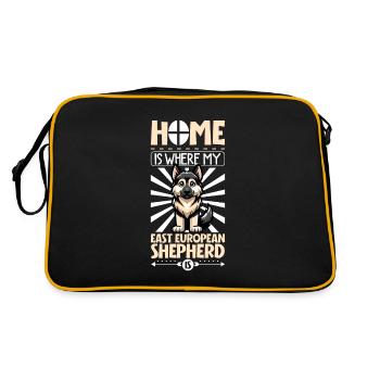 Home - Eastern European Shepherd - Retro Bag - black/gold - Back