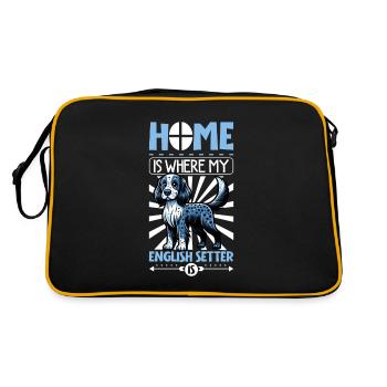 Accueil - English Setter - Sac Retro - noir/or - Dos