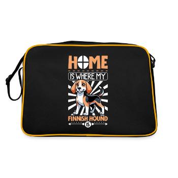 Home - Finnish Hound - Retro Bag - black/gold - Back