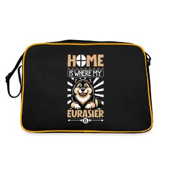 Home - Eurasier - Retro Bag - black/gold - Back