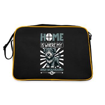 Accueil - Irish Wolfhound - Sac Retro - noir/or - Dos