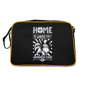 Home - Japan Chin - Retro Bag - black/gold - Back