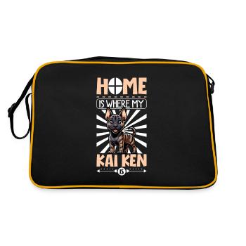 Home - Kai Ken - Retro Bag - black/gold - Back