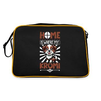 Page d’accueil - Kromfohrländer - Sac Retro - noir/or - Dos