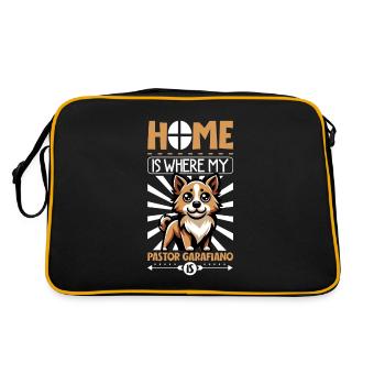 Zuhause - Pastor Garafiano - Retro Tasche - Schwarz/Gold - Hinten