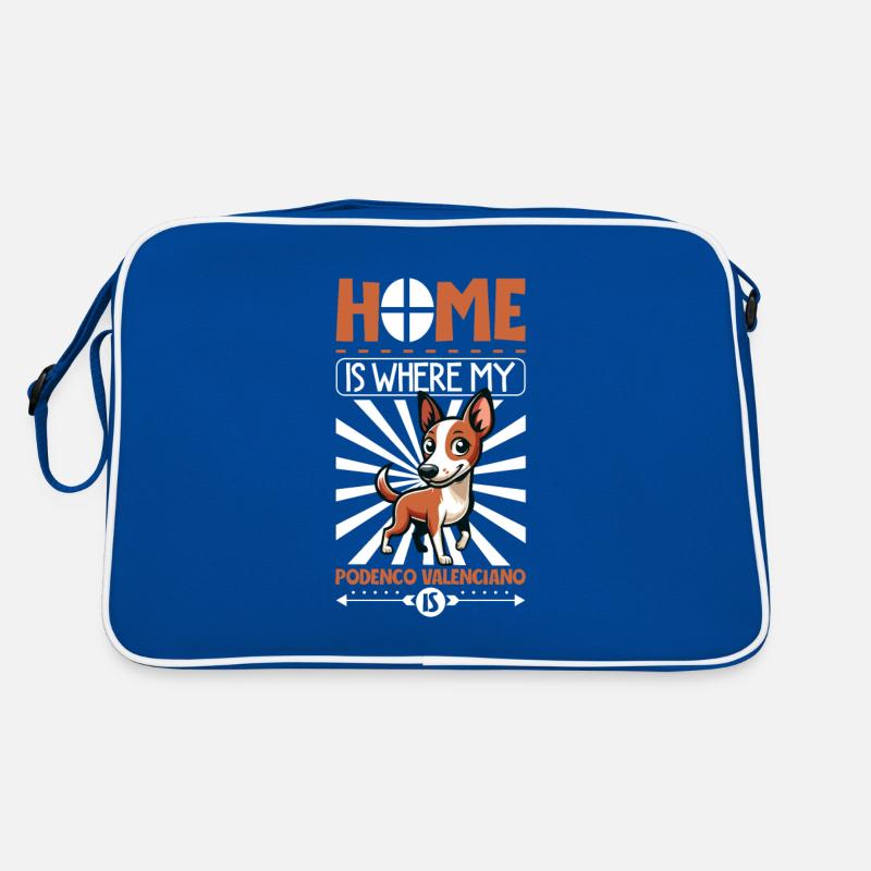 Zuhause - Podenco Valenciano Retro Tasche
