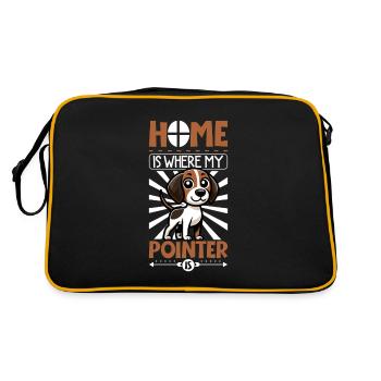 Home - English Pointer - Retro Bag - black/gold - Back