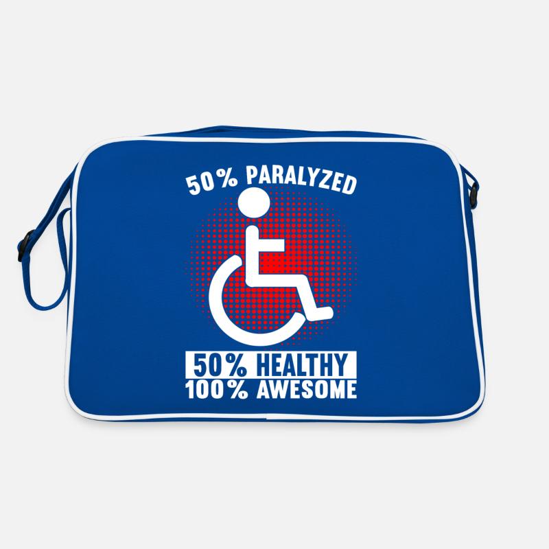 Rollstuhlfahrer Rollstuhl Retro Tasche