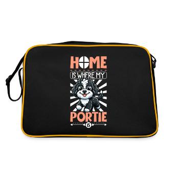 Home - Portuguese Water Dog - Retro Bag - black/gold - Back