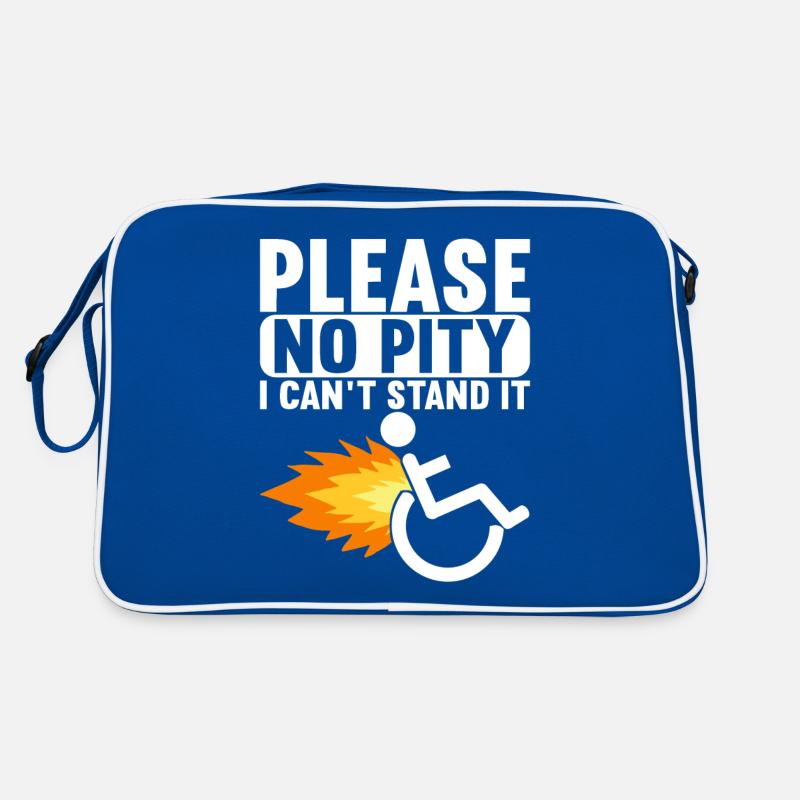 Rollstuhlfahrer Rollstuhl Retro Tasche