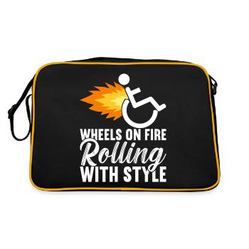 Wheelchair users Wheelchair - Retro Bag - black/gold - Back
