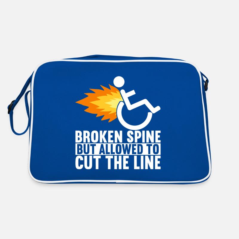 Rollstuhlfahrer Rollstuhl Retro Tasche