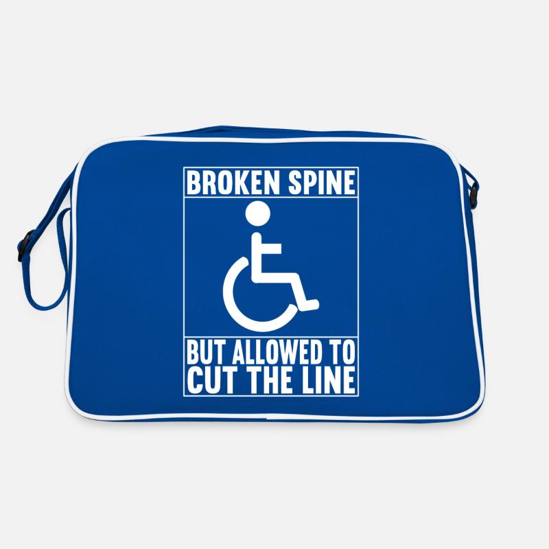 Rollstuhlfahrer Rollstuhl Retro Tasche