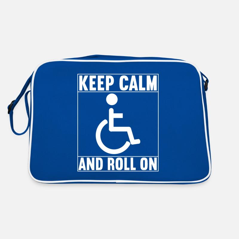 Rollstuhlfahrer Rollstuhl Retro Tasche