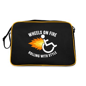 Wheelchair users Wheelchair - Retro Bag - black/gold - Back