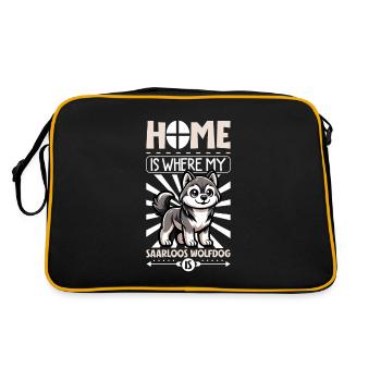 Page d’accueil - Saarlooswolfhund - Sac Retro - noir/or - Dos