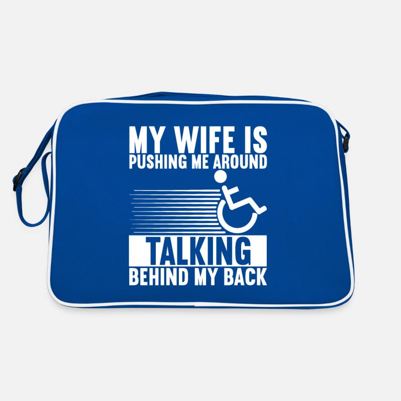 Rollstuhlfahrer Rollstuhl Retro Tasche