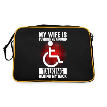 Wheelchair users Wheelchair - Retro Bag - black/gold - Back