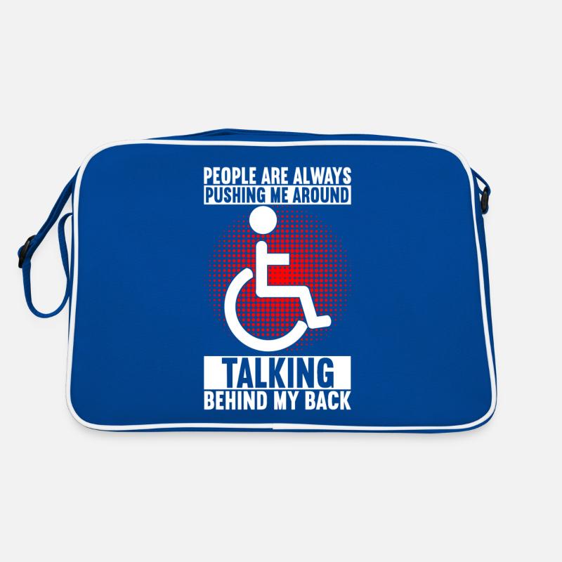Rollstuhlfahrer Rollstuhl Retro Tasche