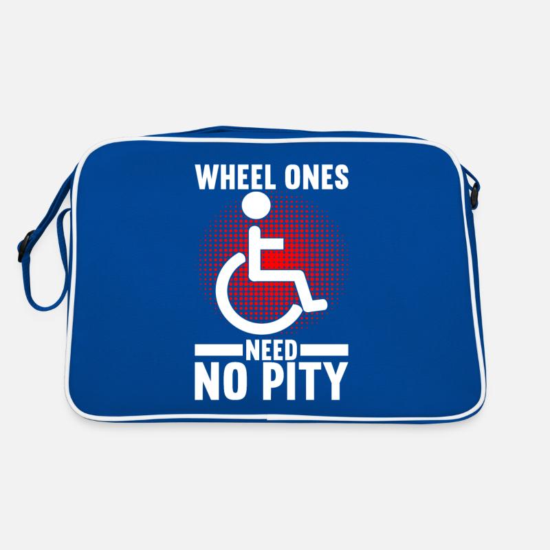 Rollstuhlfahrer Rollstuhl Retro Tasche