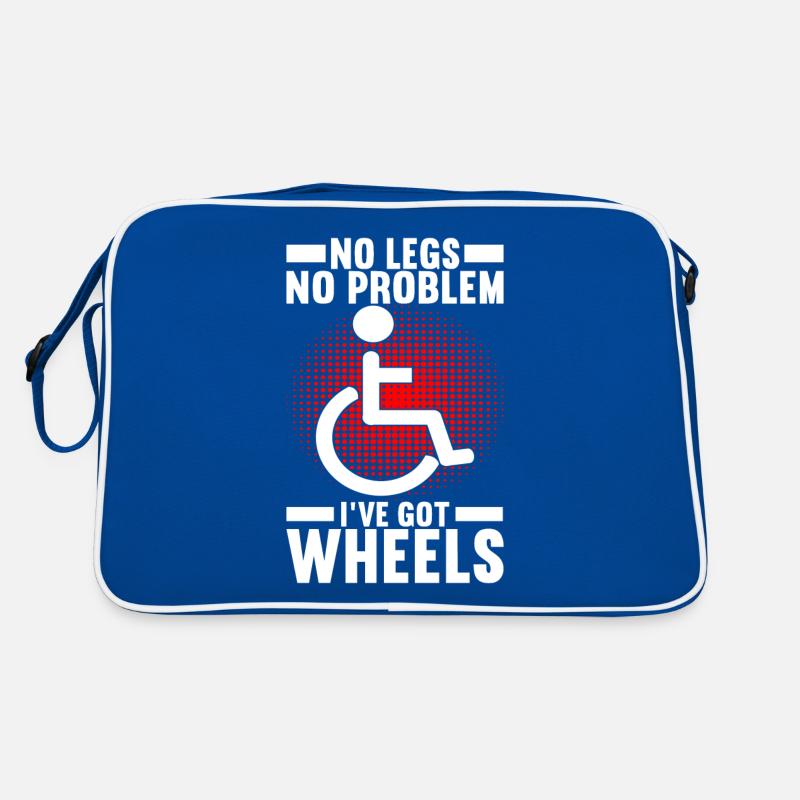 Rollstuhlfahrer Rollstuhl Retro Tasche