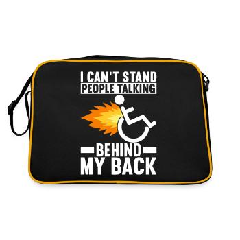 Wheelchair users Wheelchair - Retro Bag - black/gold - Back