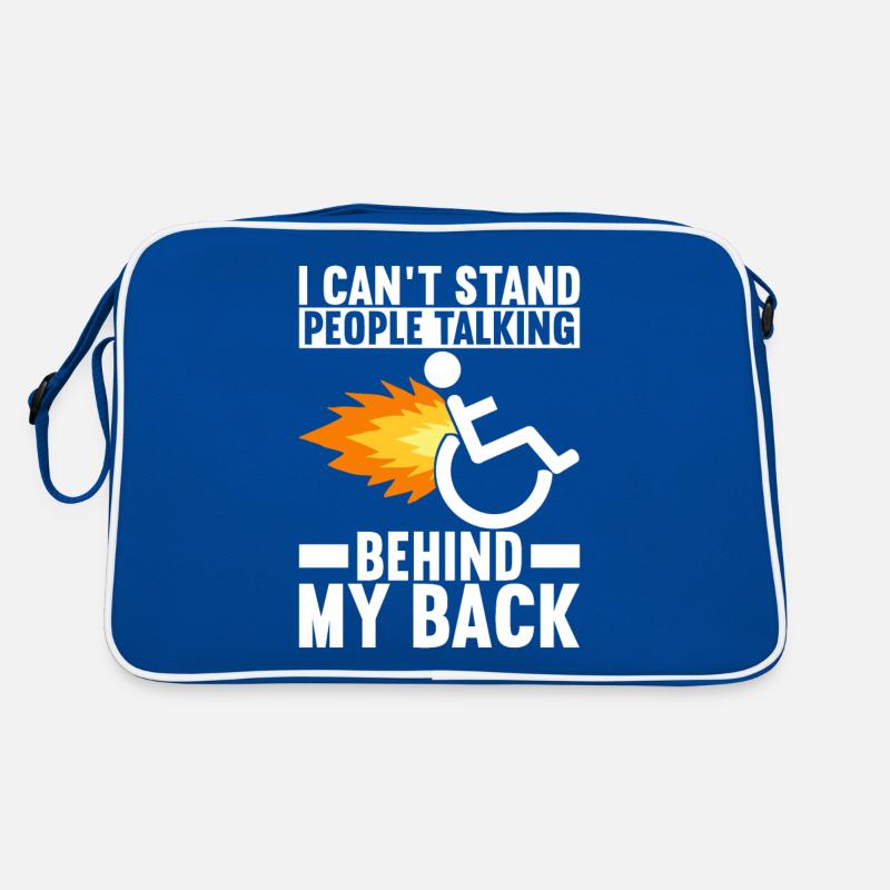 Rollstuhlfahrer Rollstuhl Retro Tasche