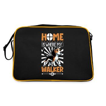 Home - Treeing Walker Coonhound - Retro Bag - black/gold - Back